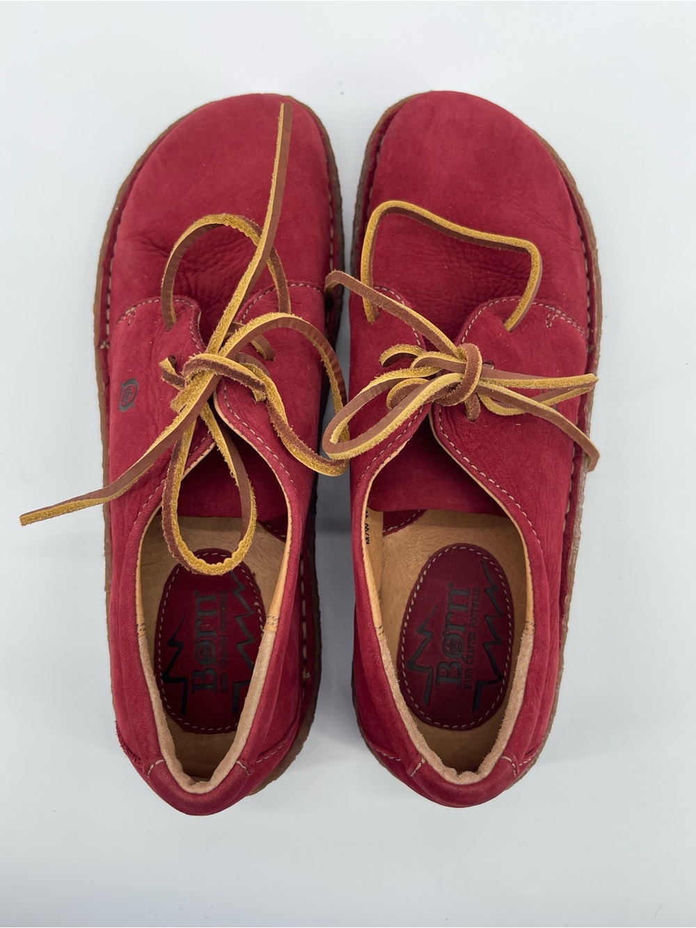 Born Red Leather Lace Up Nuala Oxford - Picture 6 of 11